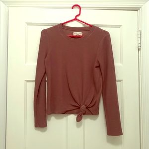 Madewell Texture & Thread Tie front shirt